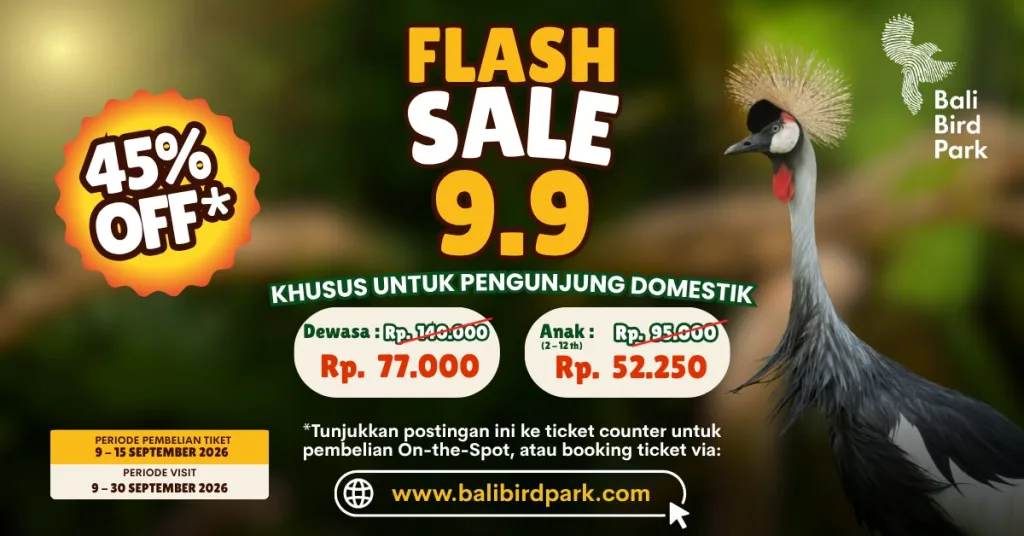 Bali Bird Park Flash Sale